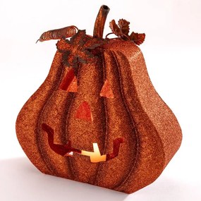 Kovový lampáš TEKVICA HALLOWEEN 28 cm