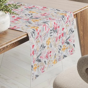 Biante Dekoračný behúň na stôl PML-087 Červeno-oranžové lístky 45x120 cm