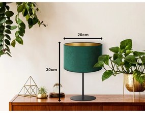 Duolla - Stolná lampa ROLLER 1xE14/15W/230V tmavo pr. 20 cm zelená/zlatá