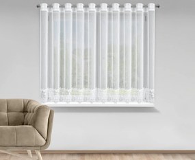 ZÁCLONA NA KRÚŽKOCH ARTEMIDA 350X145 CM BIELA