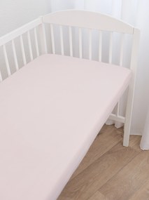 Jersey plachta do postieľky Classic 60 x 120 cm – staroružová