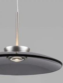 LED stmievateľný nikel dizajnový luster Esti
