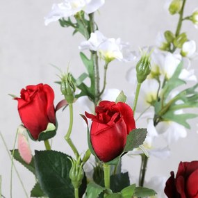 Kytica DELPHÍNIUM, RUŽA, LUČNÉ KVETY 95 cm