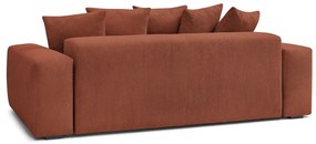 Menčestrová pohovka v tehlovej farbe 280 cm Voltaire – Bobochic Paris