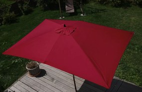 Slnečník Florida 2x3m - polyester/drevo 6kg - bordeaux