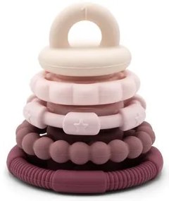 Skladacia pyramída s hryzadielkami, ružová