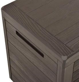 vidaXL Záhradný úložný box hnedý 116x44x55 cm-
