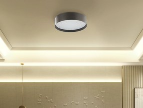 Kovové stropné LED svietidlo čierne MOEI Beliani