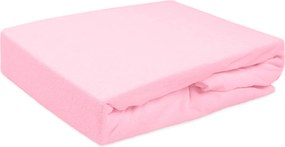 DETSKÉ FROTÉ PRESTIERADLO 005 80X160 CM SVETLORUŽOVÉ
