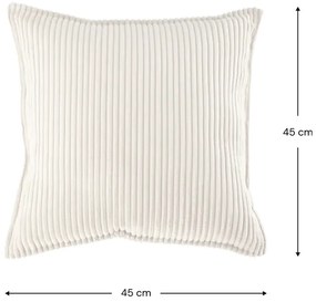 Krémový menčestrový detský pohovkový vankúš Block – Wigiwama