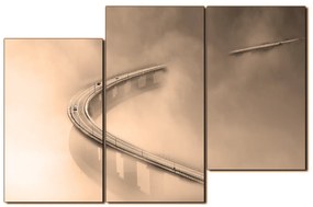 Obraz na plátne - Most v hmle 1275FD (105x70 cm)