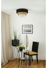 Brilagi -Stropné svietidlo ASPEN LUNETA 1xE27/15W/230V pr. 45 čierna/béžová/krémová