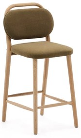 Kaki barová stolička (výška sedadla 66 cm) Helda – Kave Home
