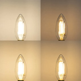 Sada 5 inteligentných LED žiaroviek E14 B35 4,5W 470 lm 2700K