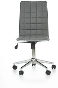Kancelárska otočná stolička TIROL — ekokoža, viac farieb Biela