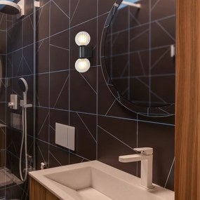 Rabalux 75022 - Nástenné svietidlo COLZAR 2xG9/3,5W/230V IP44 čierna