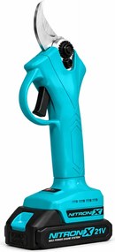 Akumulátorové záhradné nožnice NITRONIX 4786 + 2× batéria + kufrík
