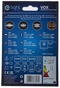 Schodiskové LED svietidlo Vox, 1x LED 0,6w, 4000k, s