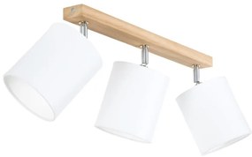 Spot-Light 56744374 - Bodové svietidlo APRILLIA 3xE27/25W/230V dub/biela