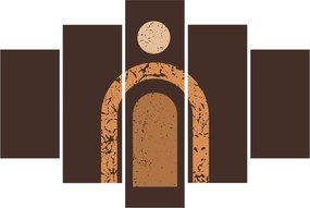 Obraz - Oranžové oblúky N⁰3 (150x105 cm)