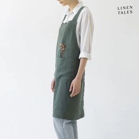 Ľanová zástera Crossback - Linen Tales