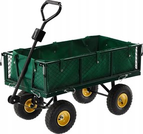 CH Zelený záhradný vozík s odnímateľnými bočnicami Loca M
