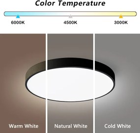 Brilagi-LED Stmievateľné svietidlo POOL SMART LED/48W/230V 40 cm Wi-Fi Tuya+DO čierna