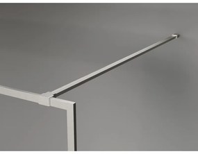 Mexen Kioto-F, sprchová zástena s rámom 70 x 202 cm, 8 mm šedé sklo, oceľový profil, 800-070-104-97-40