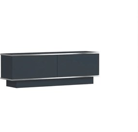 TV stolík ALVIN 135 cm, antracit/sivostrieborná