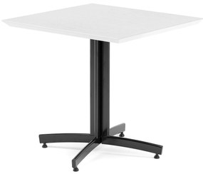 Stôl SANNA, 700x700x720 mm, čierna/biela