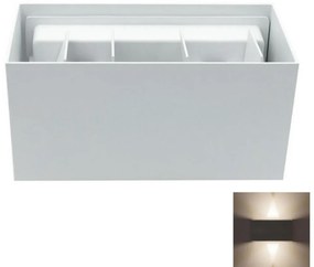 LED Vonkajšie nástenné svietidlo LED/12W/230V IP54 biela