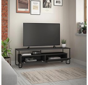 TV stolík/skrinka Pemeki (antracit) . Akcia -19%. Vlastná spoľahlivá doprava až k Vám domov. 1095471