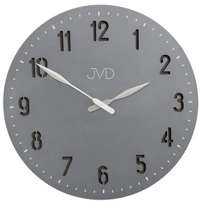 Dizajnové nástenné hodiny JVD HC39.3 v sivej farbe, 50 cm