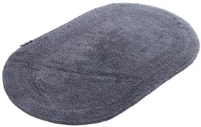 Kúpeľňový koberček Javo Cotton antracitový ovál