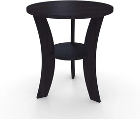 Guľatý stolík Wati dekor wenge