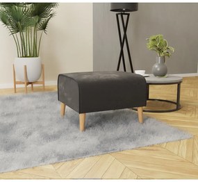 Tmavosivá zamatová podnožka Carole – Ropez