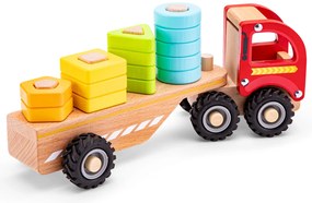 Drevený triediaci a stohovací kamión