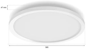 Philips - LED RGBW Stmievateľné stropné svietidlo Hue SURIMU LED/40W/230V