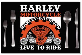 Sablio Prestieranie Harley-Davidson Live to ride: 40x30cm