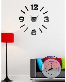 Nalepovacie nástenné hodiny, HM01B, 60cm