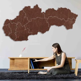 SENTOP | Drevená nástenná mapa Slovensko - 8 dielikov | SENTOP M001
