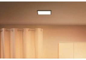WiZ - LED Stmievateľné stropné svietidlo SUPERSLIM LED/12W/230V čierna Wi-Fi