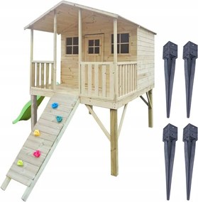 Drevený záhradný domček Gucio Klzák Kotvy Stena