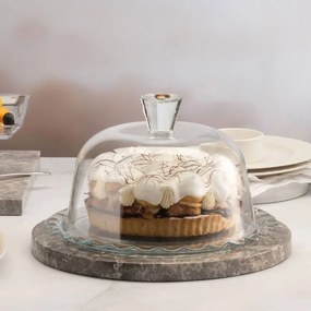 Pasabahce Servírovacia tácka s poklopom Patisserie 24 cm