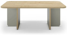 Svetlozelený/v prírodnej farbe konferenčný stolík s doskou v dubovom dekore 56x100 cm Hillary – Marckeric