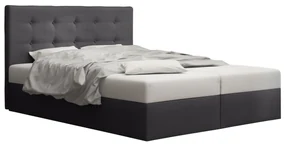Manželská posteľ Boxspring 140 cm Duel 1 (tmavosivá) (s matracom a úložným priestorom). Vlastná spoľahlivá doprava až k Vám domov. 1046424