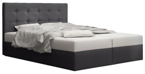 Manželská posteľ  Boxspring 160 cm Duel 1 (tmavosivá) (s matracom a úložným priestorom). Akcia -20%. Vlastná spoľahlivá doprava až k Vám domov. 1046432