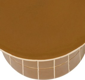 Keramický okrúhly odkladací stolík ø 38 cm Plu – WOOOD