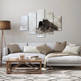 Obraz - Vlak v hmle (150x105 cm)