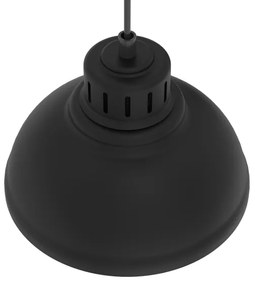 Luster na lanku SVEN 2xE27/15W/230V čierna